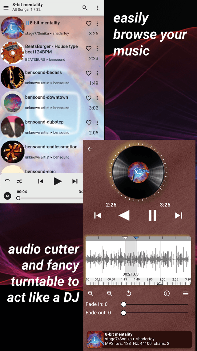 Selenium Audio Visualizer Music Player screenshot 1