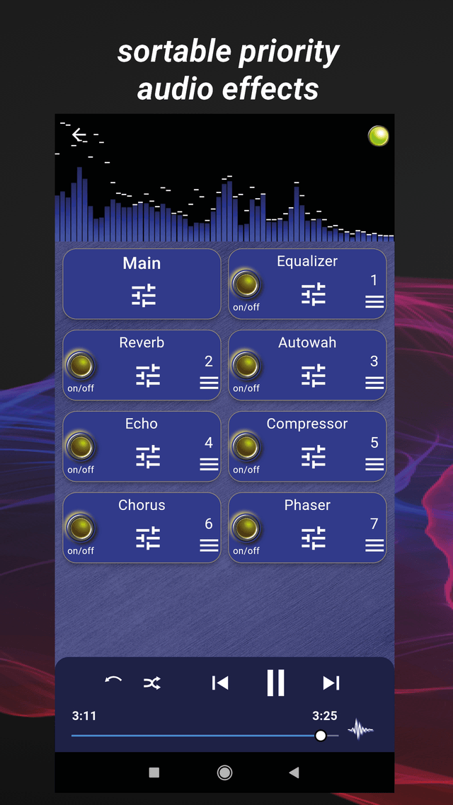 Selenium Audio Visualizer Music Player screenshot 5